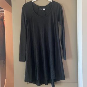 Long sleeve black sweater dress